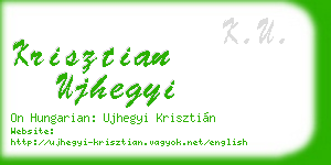 krisztian ujhegyi business card